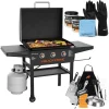 Blackstone 28 Inch 3-Burner Outdoor Griddle With Hood And Accessories - 2080