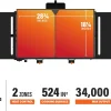 BLACKSTONE Original 28 inch Griddle With Integrated Protective Hood And Counter Height Side Shelves, Powder Coated Steel