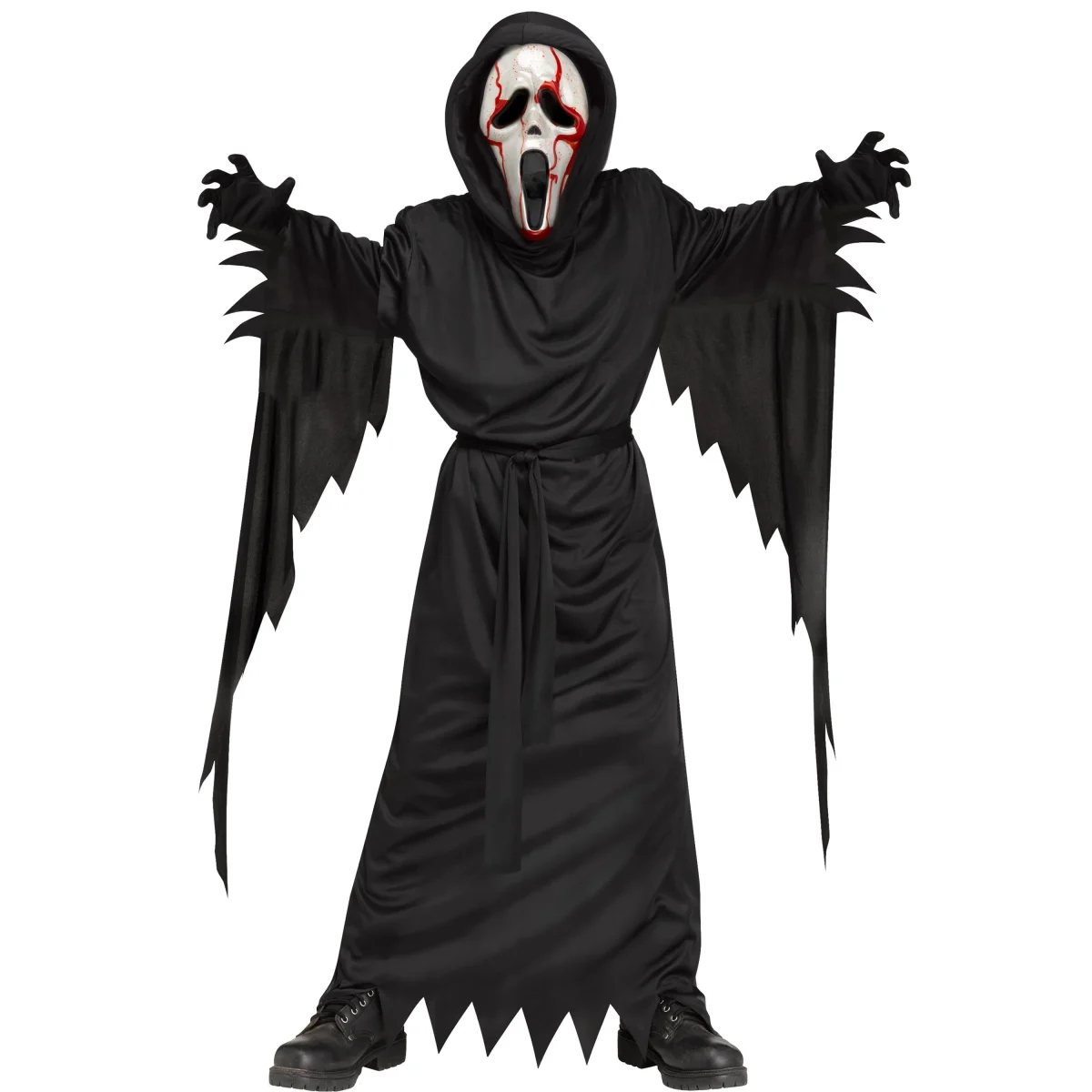Bleeding Ghost Face Halloween Costume for Children, 5-Piece, by Fun World