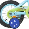 Bluey 12-Inch Kids' BMX Bike With Steel Frame, Coaster Brake, Training Wheels And Plush Carry Bag - Ages 3-5