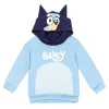 Bluey Toddler Boy or Girl Cosplay Fleece Hooded Sweatshirt Blue