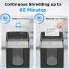 BONSEN Auto Feed Micro-Cut Paper Shredder, 300-Sheet, 60 Min, P-4, 8.1 Gallons, Black