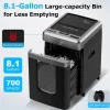 BONSEN Auto Feed Micro-Cut Paper Shredder, 300-Sheet, 60 Min, P-4, 8.1 Gallons, Black