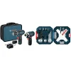 BOSCH 12V Max Cordless Drill/Driver And Impact Driver Combo Kit With 2 Batteries, Charger And Case - CLPK22-120