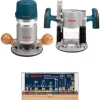 BOSCH Wood Router Tool Combo Kit, 12 Amp, 2.25 Horsepower - 1617EVSPK