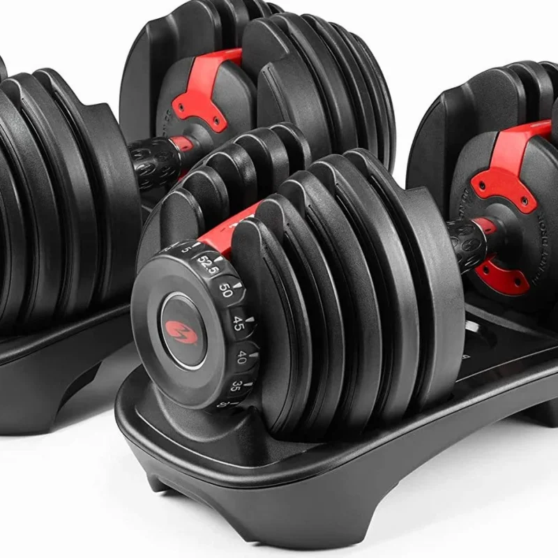 Bowflex SelectTech 552 Adjustable Dumbbells Pair, 5 To 52.5 Lbs - 552