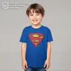 Boy's Superman Classic Logo Graphic Tee Royal Blue Medium