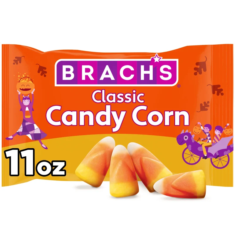 Brach's Classic Candy Corn, Halloween Candy, Classic Fall Treats, 11 Ounce Bag