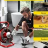 Brand Electric Drain Cleaner Machine, 75 Ft x 3/8 Inch, Fits 1-4 Inch Pipes, 4 Cutters