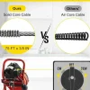 Brand Electric Drain Cleaner Machine, 75 Ft x 3/8 Inch, Fits 1-4 Inch Pipes, 4 Cutters