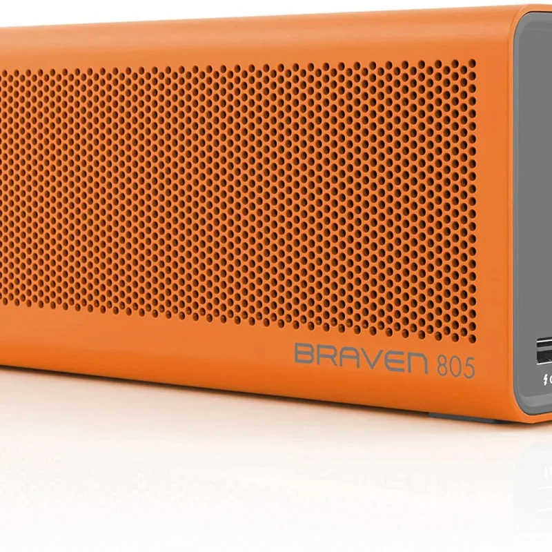 Braven 805 Portable Wireless Bluetooth Speaker - 18 Hour Playtime, 4400 mAh Power Bank