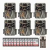 Browning Dark Ops Extreme Trail Camera Bundle, 16MP, HD Video, Camouflage, 6-Pack With 16GB SD Cards