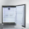 Built-In Outdoor All-Refrigerator, 24 in Wide, Stainless Steel, LHD