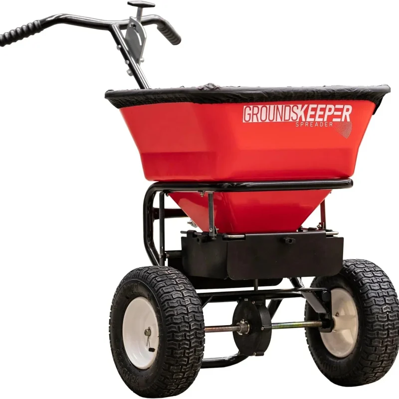 Buyers Products Company Walk-Behind Push Spreader, 100 Pound Capacity - 3039632R