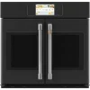 Cafe 30 Inch Matte Black Single Convection Smart Electric Wall Oven - CTS90FP3ND1