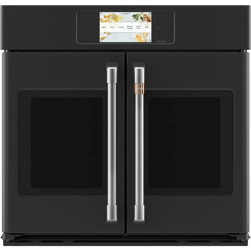 Cafe 30 Inch Matte Black Single Convection Smart Electric Wall Oven - CTS90FP3ND1
