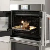 Cafe 30 Inch Matte Black Single Convection Smart Electric Wall Oven - CTS90FP3ND1