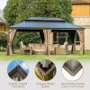 Calaro Galvanized Steel Patio Gazebo, 19.5 Ft. W x 11 Ft. D