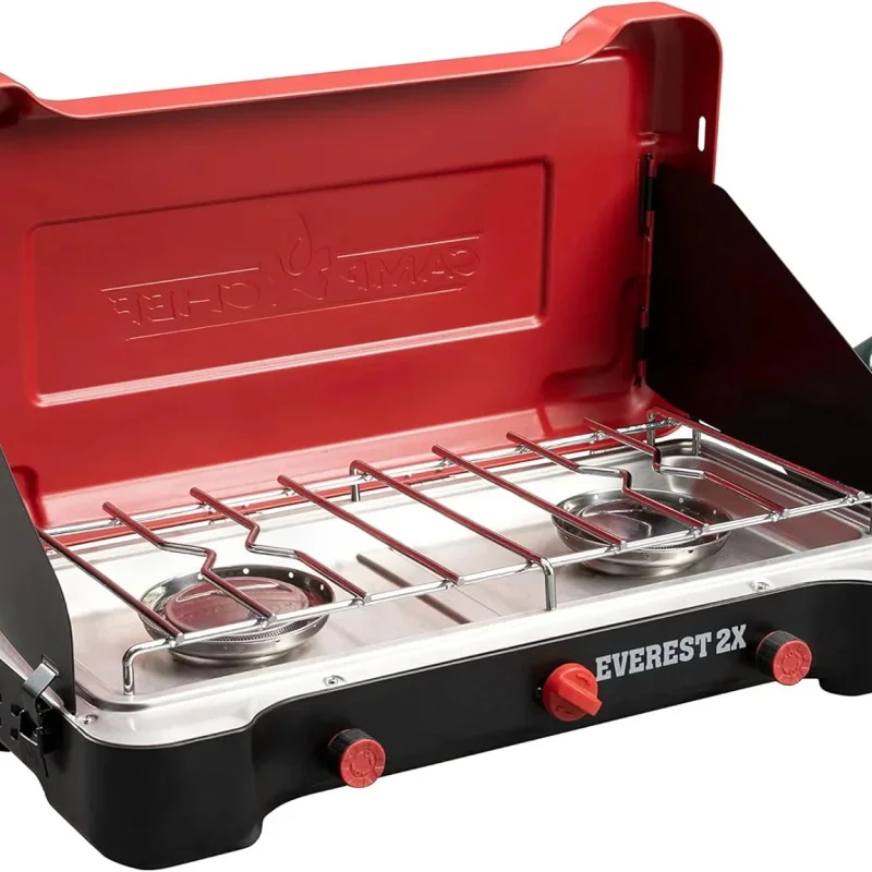 Camp Chef Mountain Series Everest 2X Two-Burner Camp Stove - 20,000 BTU, 215 Sq In