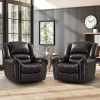 CANMOV Manual Recliner Chair, Nut Brown