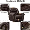 CANMOV Manual Recliner Chair, Nut Brown