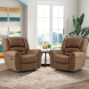 CANMOV Manual Recliner Chair, Nut Brown