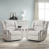 CANMOV Manual Recliner Chair, Nut Brown