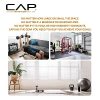 CAP Barbell 150 LB Coated Hex Dumbbell Weight Set With Vertical Rack - Black