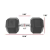 CAP Barbell Coated Hex Dumbbell, 60 lb, 2 Pack