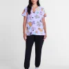 Care Bears Women's Halloween Scrub Top with Short Sleeves, Sizes S-XXXL