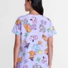 Care Bears Women's Halloween Scrub Top with Short Sleeves, Sizes S-XXXL