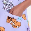 Care Bears Women's Halloween Scrub Top with Short Sleeves, Sizes S-XXXL