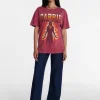 Carrie Women's Fire Halloween Graphic Tee with Short Sleeves, Sizes XXS-XXL