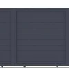 Casanoov Aluminium Folding Driveway Gate 4m x 160cm Grey - KIT-000024