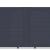 Casanoov Aluminium Folding Driveway Gate 4m x 160cm Grey - KIT-000024