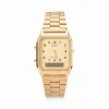 Casio AQ230 Analog Digital Watch - Gold