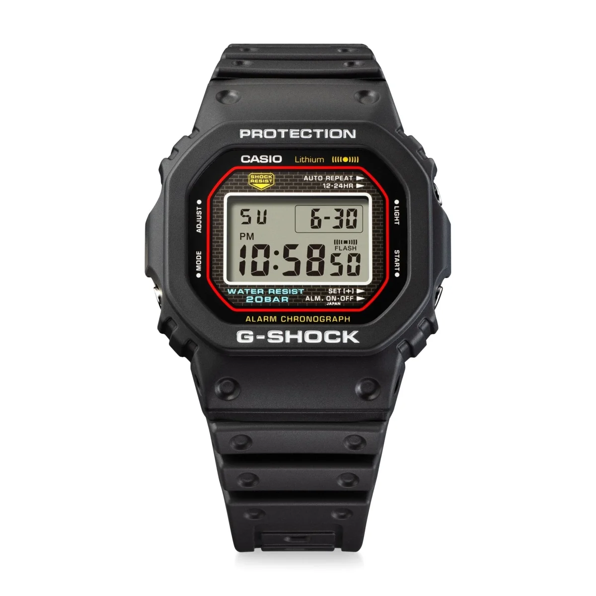 Casio G Shock Revival Digital Watch, 42.3mm, 13.1mm, 184 mm Strap, Stainless Steel