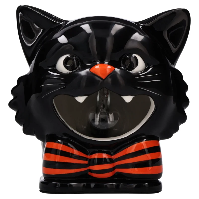 Ceramic Black Cat Electric Wax Warmer, Black, Halloween by Way To Celebrate