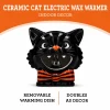 Ceramic Black Cat Electric Wax Warmer, Black, Halloween by Way To Celebrate