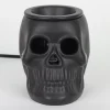 Ceramic Skull Electric Wax Warmer, Black, Halloween by Way To Celebrate
