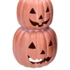 Ceramic Stacked Jack-o'-Lantern Decoration, Terracotta, 11.25", Halloween by Way To Celebrate