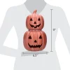 Ceramic Stacked Jack-o'-Lantern Decoration, Terracotta, 11.25", Halloween by Way To Celebrate