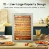 Cercker Food Dehydrator Machine With 12 Stainless Steel Trays