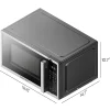 Chefman Countertop Microwave Oven, 0.9 Cu Ft, 900 Watts, Stainless Steel - CRJ55-SS-9