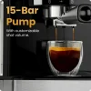 Chefman CraftBrew Espresso Machine With Steam Wand, Touch Controls, Stainless Steel - RJ54-SS-15-D