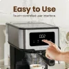 Chefman CraftBrew Espresso Machine With Steam Wand, Touch Controls, Stainless Steel - RJ54-SS-15-D