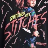 Chucky Men's and Big Men’s Snitches Get Stitches Graphic Hoodie Sweatshirt, Sizes XS-5XL