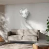 Classic 16-Inch Wall Mounted Oscillating Fan, 3-Speed, White, Metal