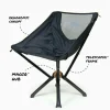 CLIQ Portable Folding Camping Chair, Black, 1 Pack, 300 Lbs - CC01