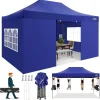 COBIZI 10x20 ft Commercial Pop-Up Canopy Tent With 6 Sidewalls And Roller Bag